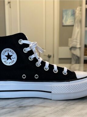 Converse High Top Sneakers in Black and White